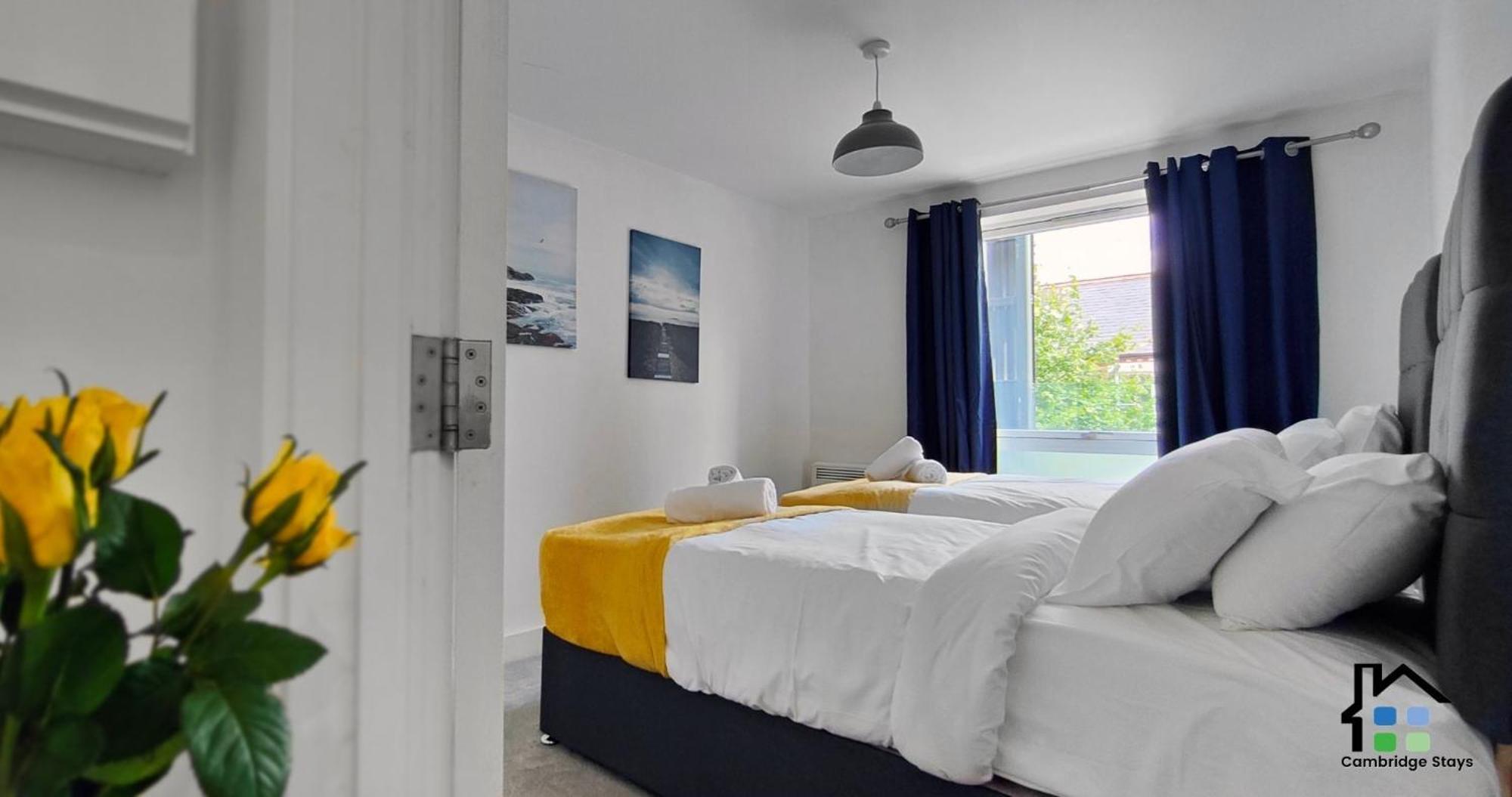 Cambridge Stays Riverside Apart Hotel With 2Br Flats At The City Centre-Parking-Balcony Exterior foto